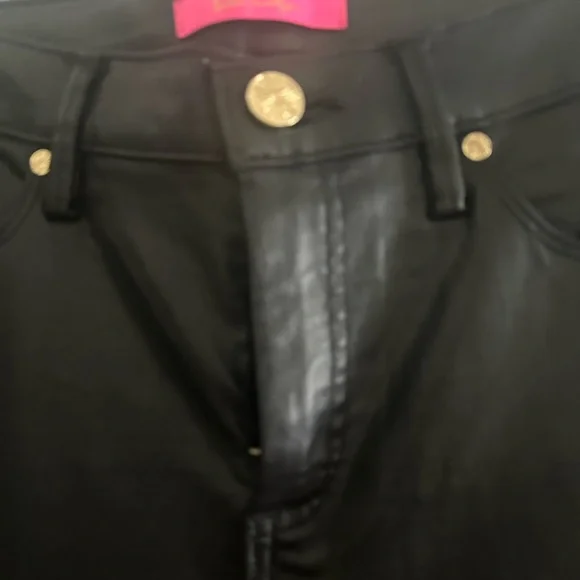 Lilly Pulitzer Black coated Women's Jeans - Picture 2 of 4